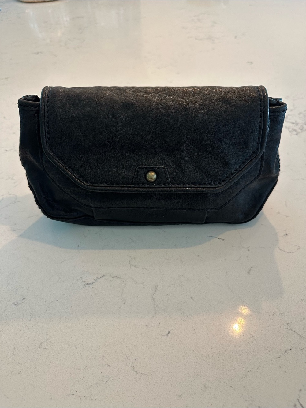 Madewell Black Women's Leather Clutch, Like new!